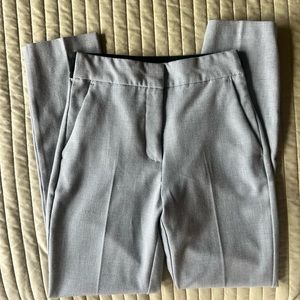Grey textured dress pants